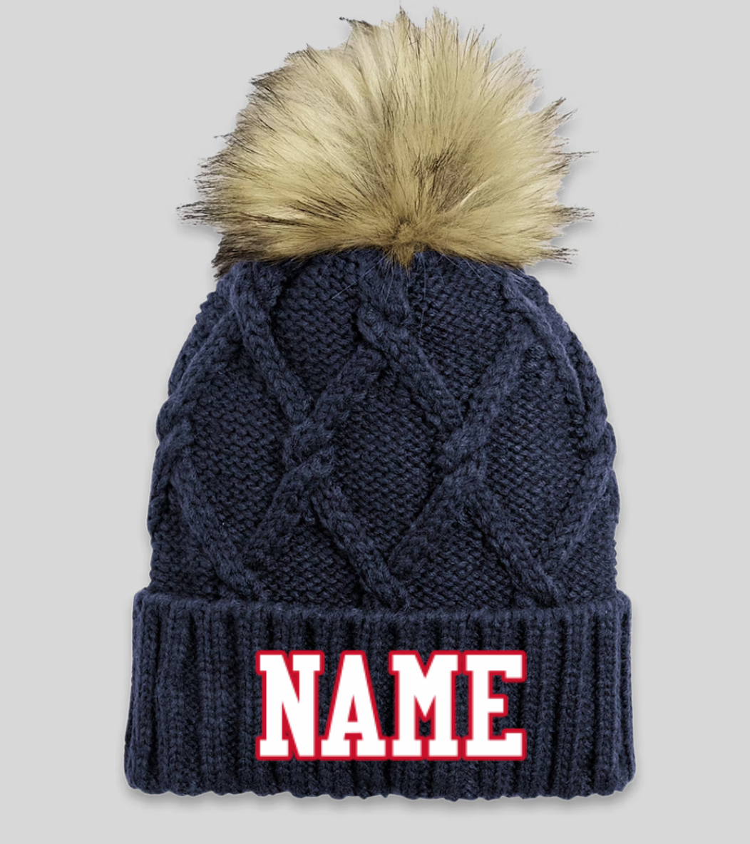 New Era ® Faux Fur Pom Beanie Name or Number Optional