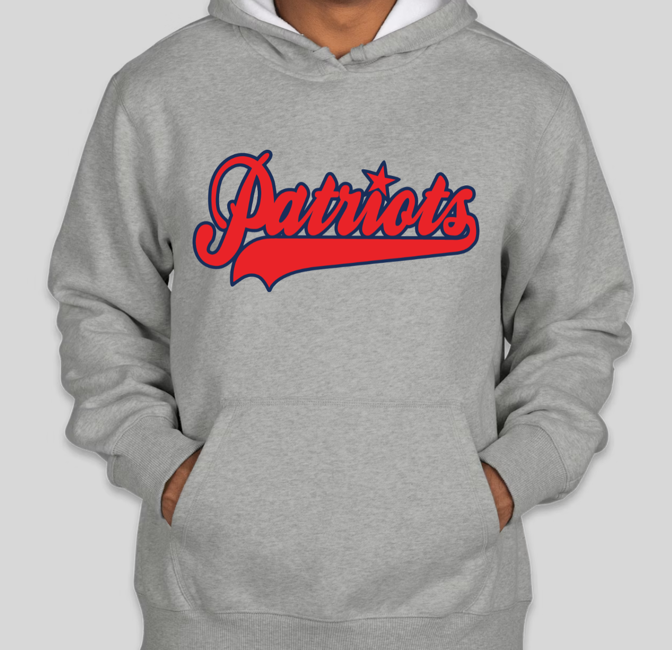 Patriots Tackle Twill Hoodie Optional w/ Players Name & Number on Back