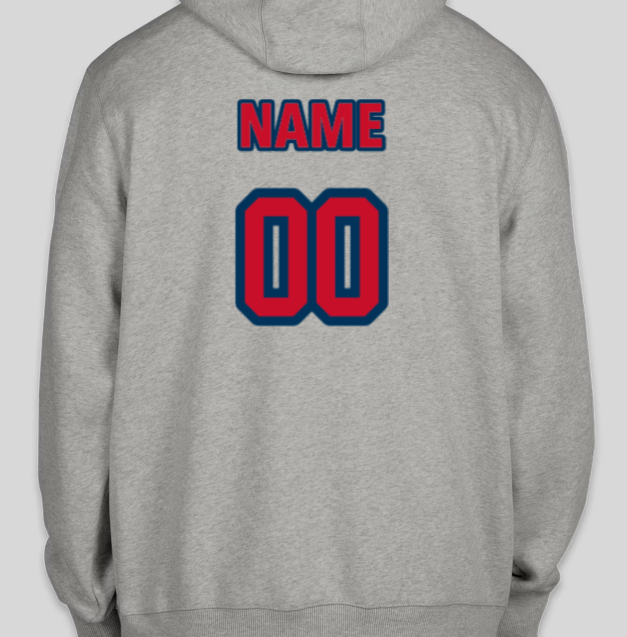 Patriots Tackle Twill Hoodie Optional w/ Players Name & Number on Back