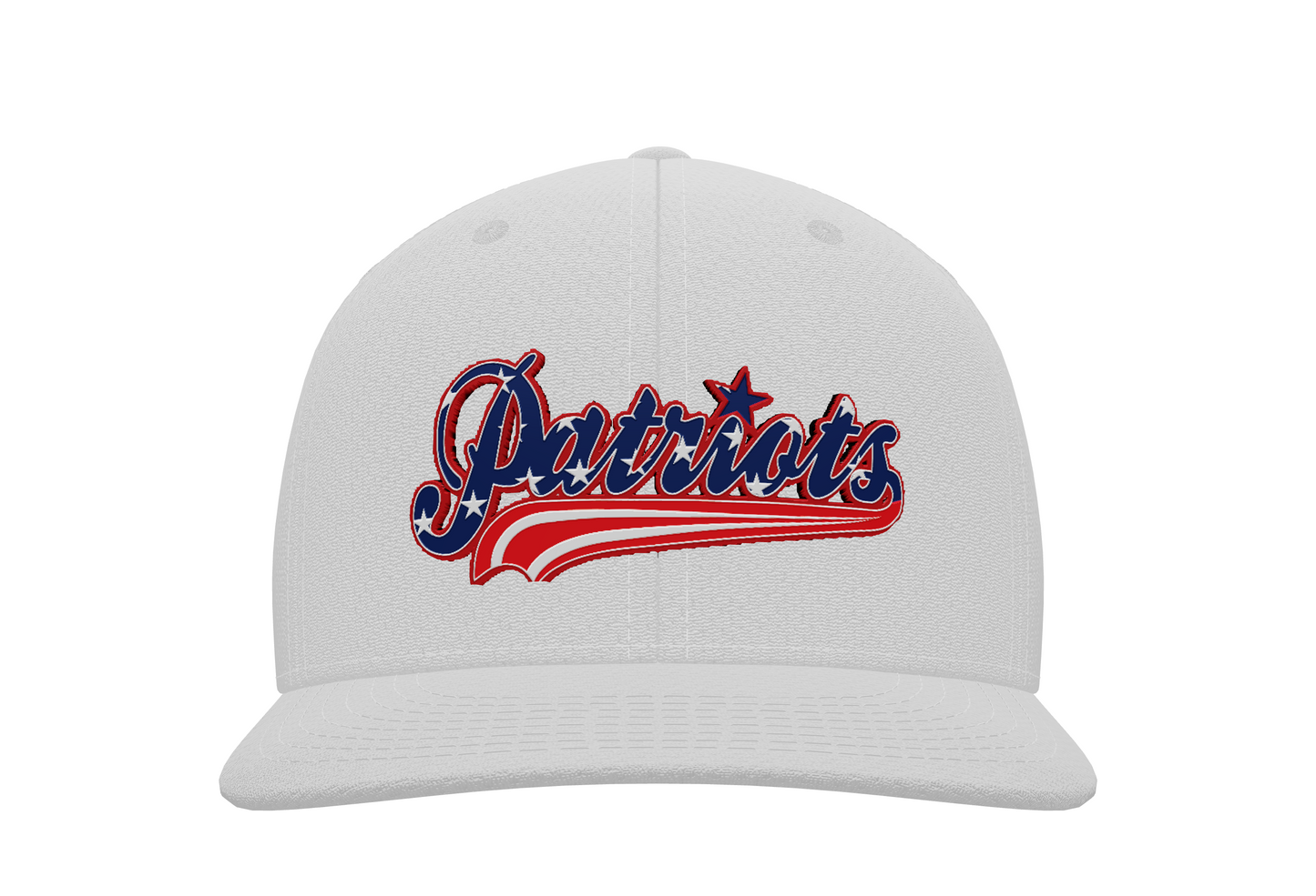 Patriots Navy w/Red Brim Ball Cap