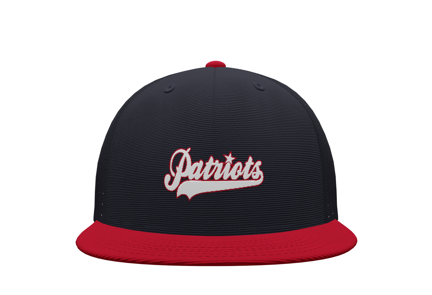 Patriots Navy w/Red Brim Ball Cap