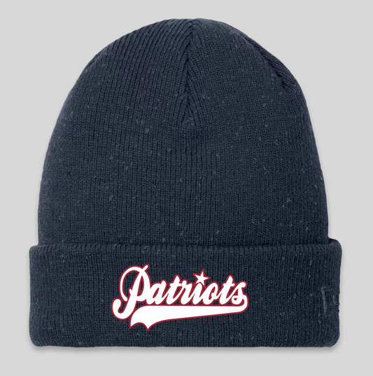 New Era® Patriots Speckled Beanie Name or Number Optional