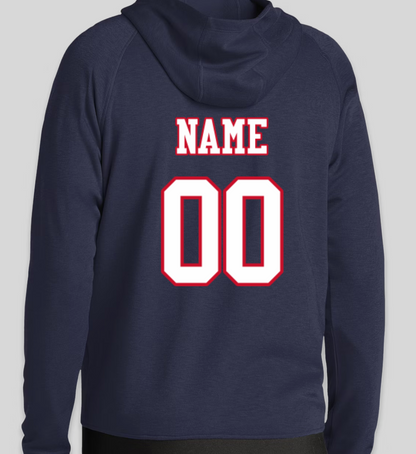 Patriots Hooded Full-Zip Fleece w/Players Names & Numbers On Back