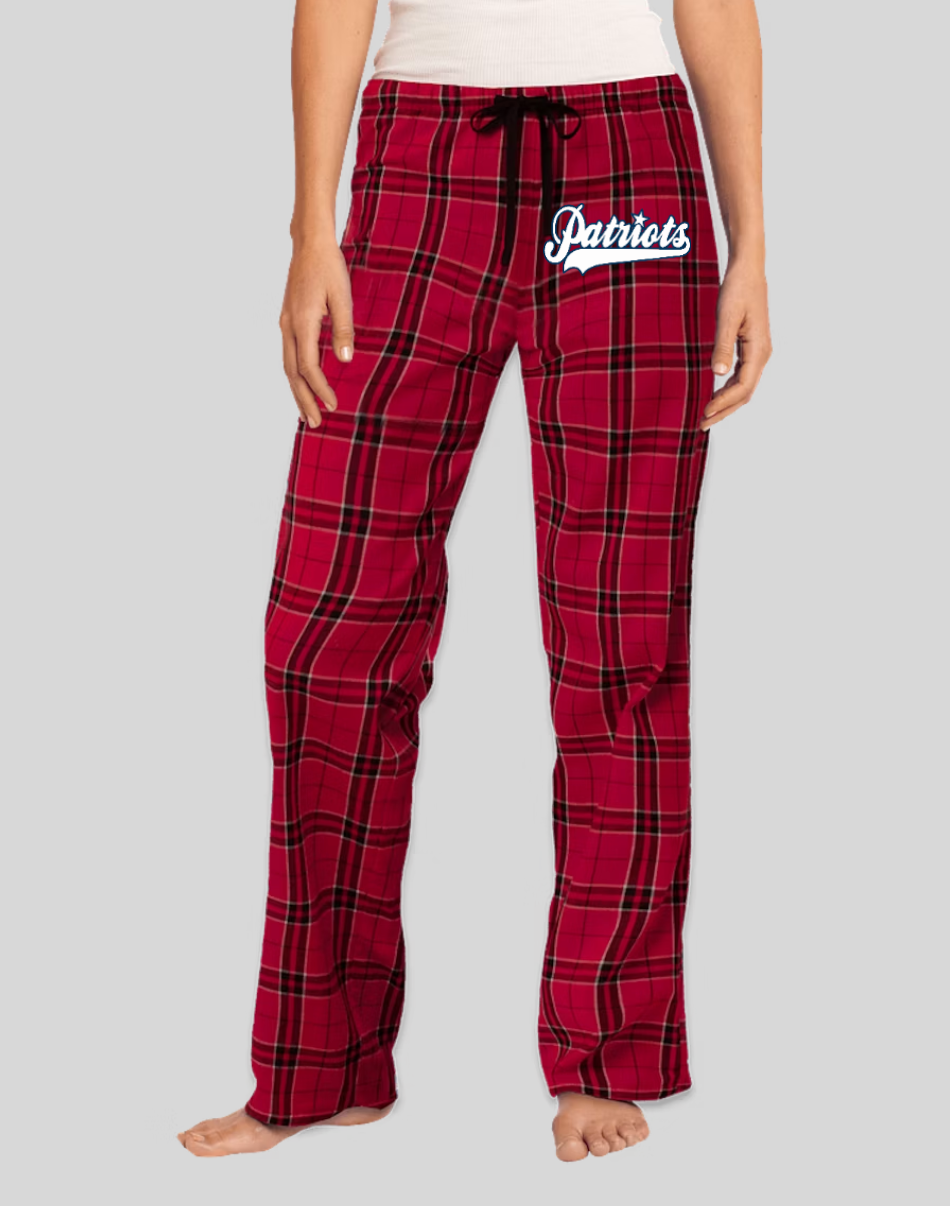 Patriots Womens Flannel Plaid Pant