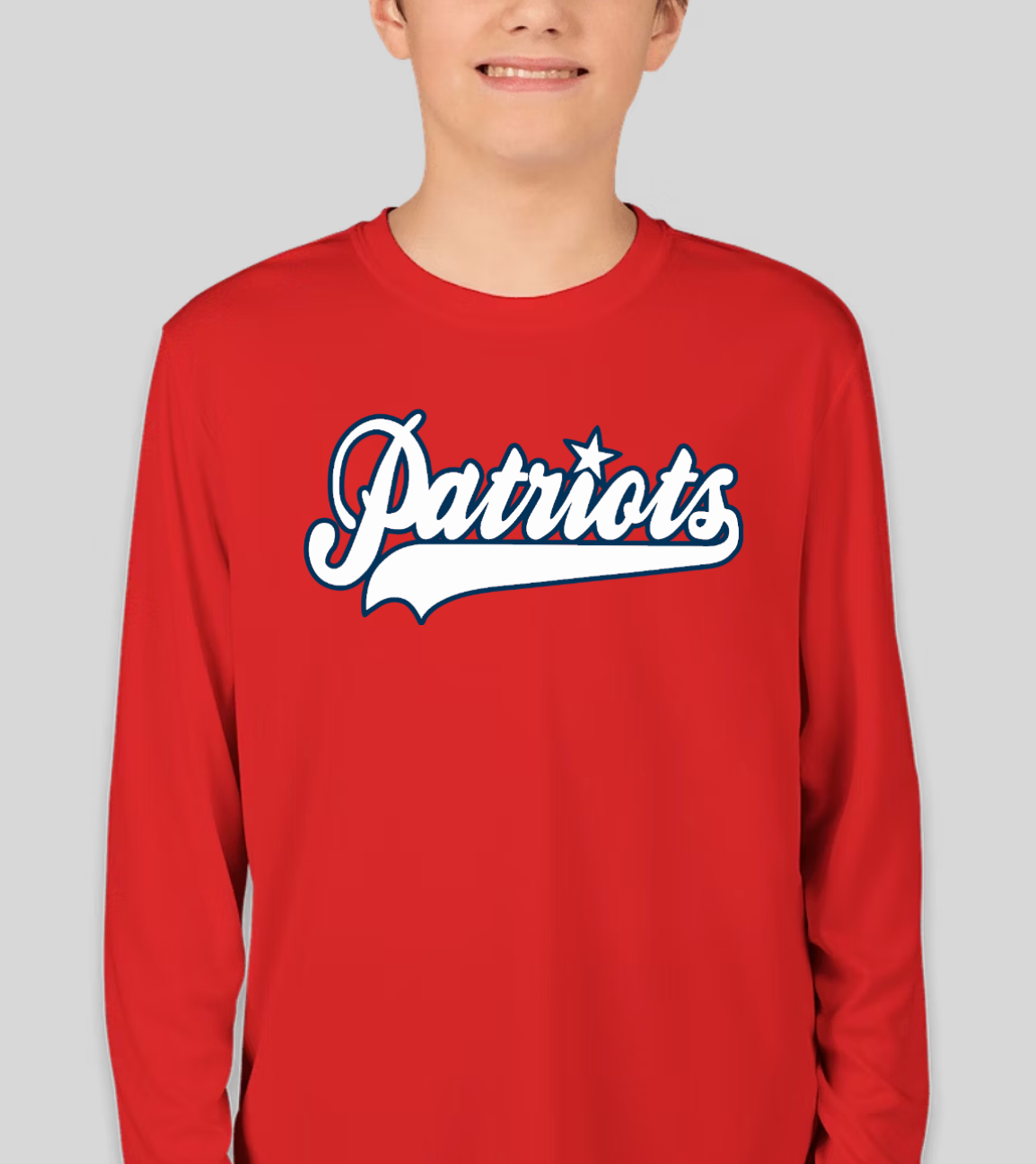 Youth Patriots Long Sleeve Competitor Tee