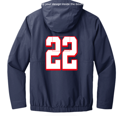 Players Only!!! Official Patriots Waterproof Insulated Jacket w/ Players Names & Numbers On Back