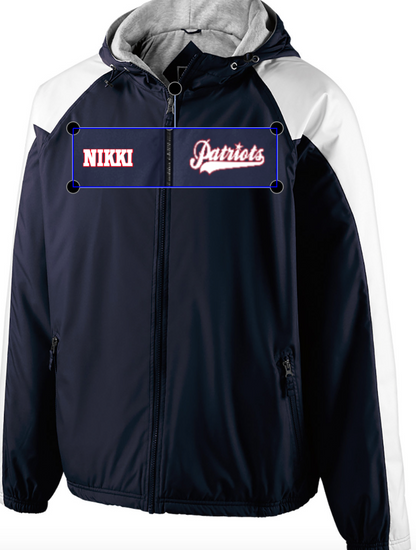 Players Only!!! Official Patriots Waterproof Insulated Jacket w/ Players Names & Numbers On Back