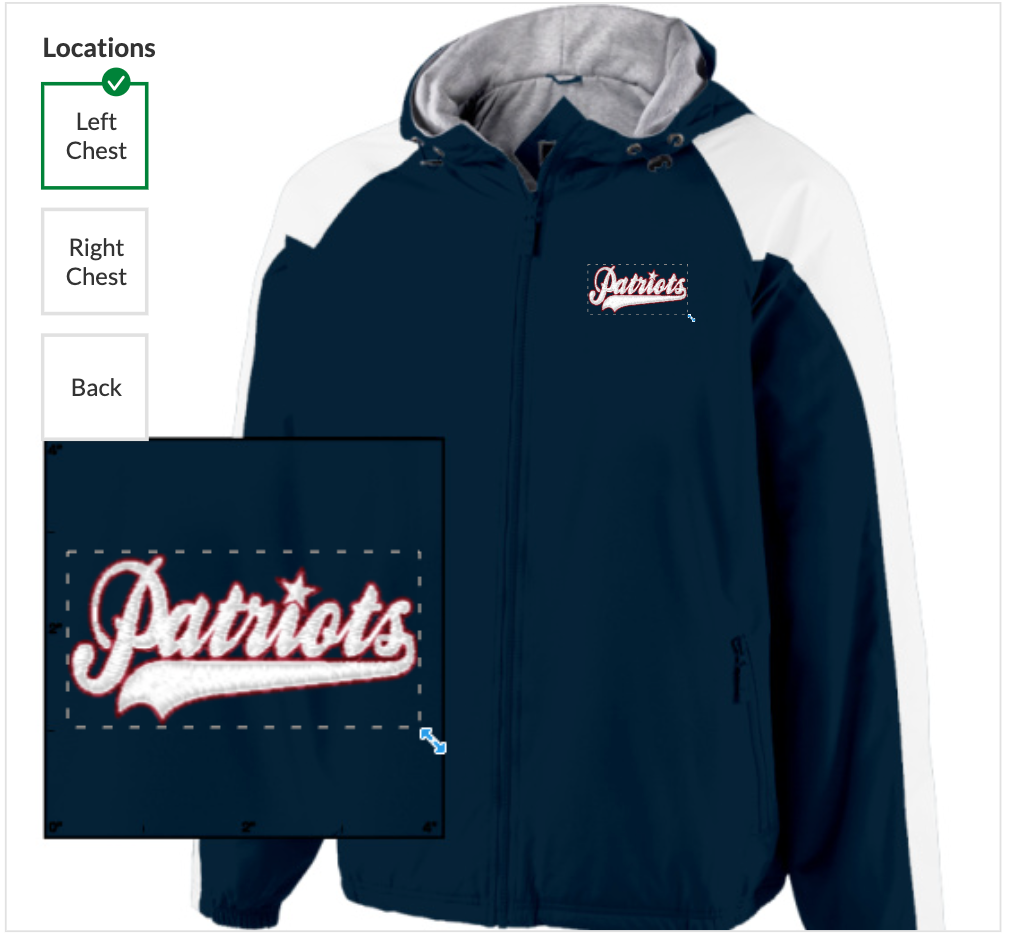 Players Only!!! Official Patriots Waterproof Insulated Jacket w/ Players Names & Numbers On Back